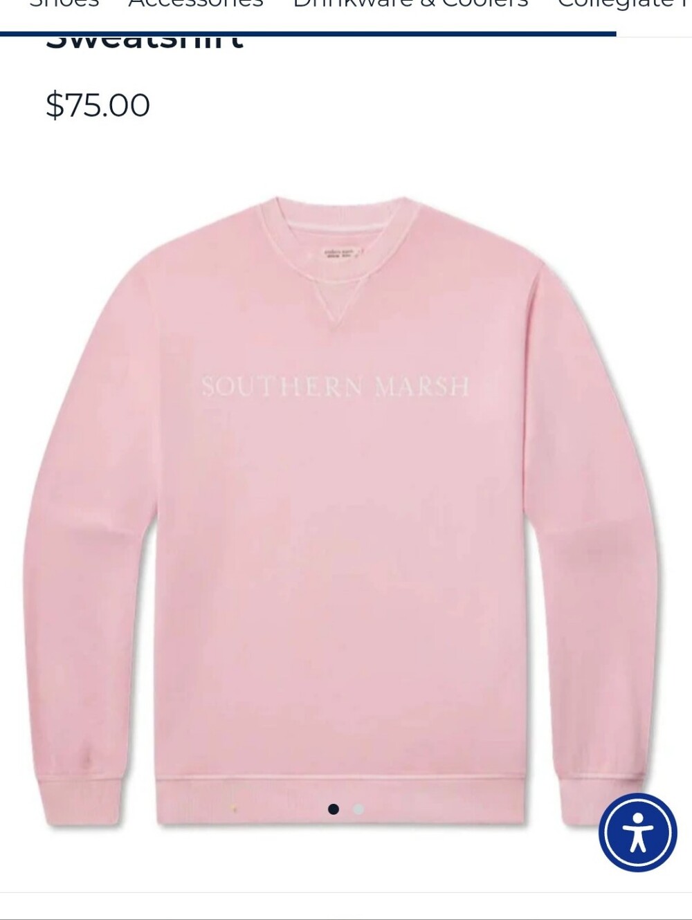 Southern Marsh Pink Women's Crewneck Sweatshirt